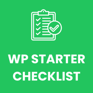 wordpress starter checklist